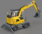 Preview: FM914 Kurzheck-Hydraulik Radbagger 1:14