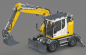 Preview: FM914 Kurzheck-Hydraulik Radbagger 1:14