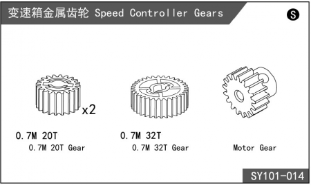 Ersatz Zahnräder für Schaltgetriebe für Landrover Crawler FM101 & FM 102