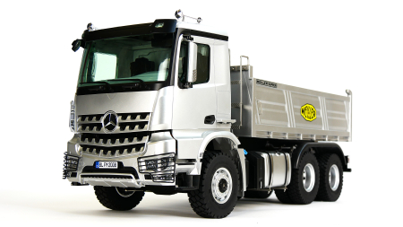 6x6 Metall LKW Kipper mit Mercedes-Benz Arocs elektrisch 1:14