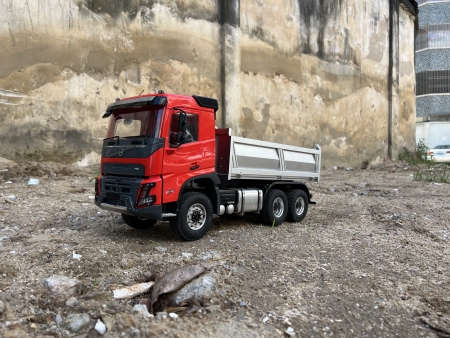 Volvo FMX Hydraulik LKW Kipper 1:14 Rot