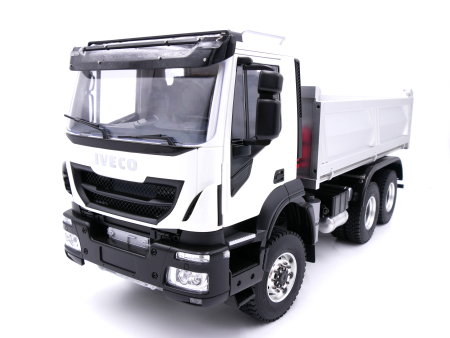 Iveco 6x6 Hydraulik 1:14 LKW Kipper in Weiß