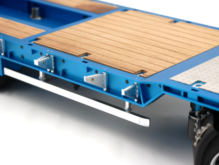 Preview: FM 4-Achs-Tieflader-Anhänger mit hydraulischen Rampen 1:14
