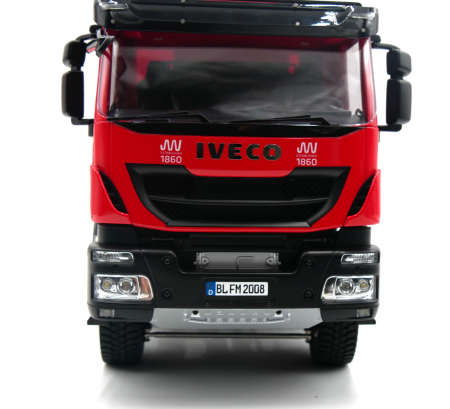 Iveco 8x8 Hydraulik 1:14 LKW Kipper in Rot