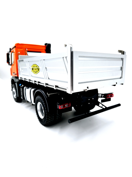 4x4 Metall LKW Kipper mit Mercedes-Benz Arocs elektrisch 1:14 Orange