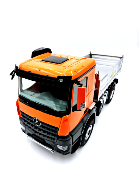 4x4 Metall LKW Kipper mit Mercedes-Benz Arocs elektrisch 1:14 Orange