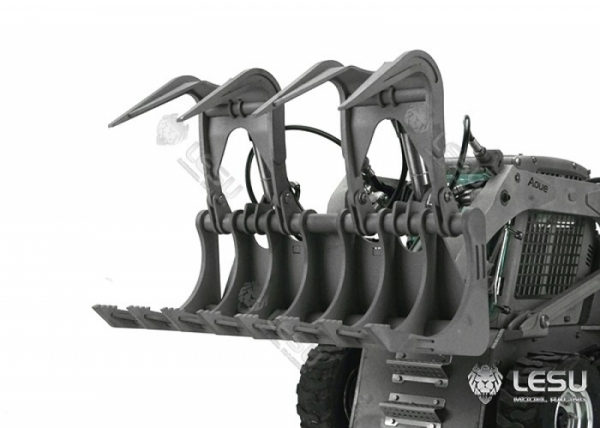 Schaufel mit hydraulischem Greifer für Lesu Kompaktlader 1:14