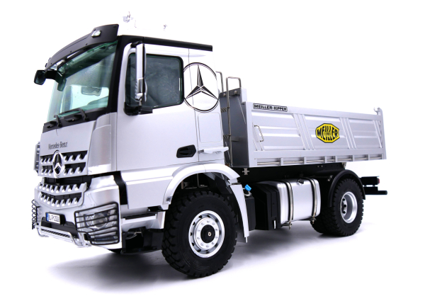 Messemodell 4x4 Metall LKW Kipper mit Mercedes-Benz Arocs elektrisch 1:14