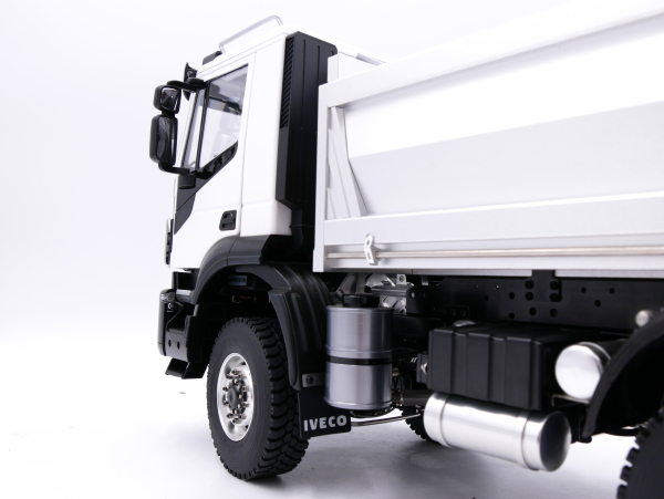 Iveco 6x6 Hydraulik 1:14 LKW Kipper in Weiß