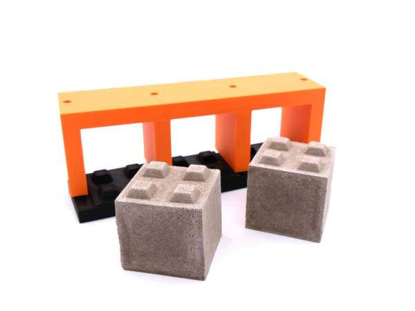 Halber Betonstein Gussform 1:14