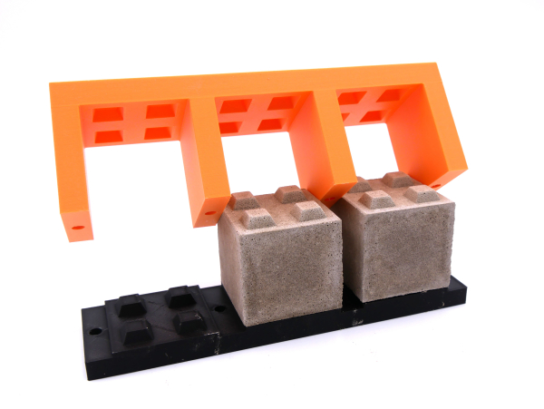 Halber Betonstein Gussform 1:14