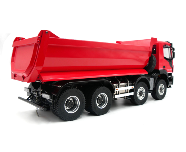 Iveco 8x8 Hydraulik 1:14 LKW Kipper in Rot
