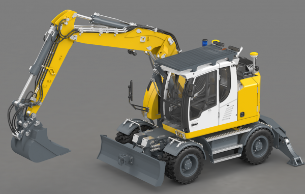 FM914 Kurzheck-Hydraulik Radbagger 1:14